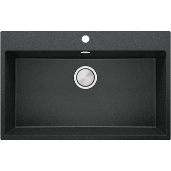 Твоят Стил Графитна кухненска гранитна мивка Рига 80 XXL 780 x 500 мм