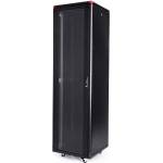 Gunko ELGP 12U 600x600 мм. , 19" Комуникационен шкаф със стъклена врата, черен (ELGP12U6060BL111)