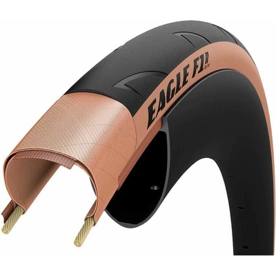 Rubber Kinetics Corp. Eagle F1 R, Tubeless Complete 700x28 / 28-622, Black/transparent
