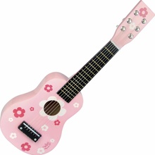 Vilac drevená gitara ružová s kvetmi
