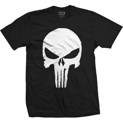 Marvel tričko Punisher Jagged Skull čierne
