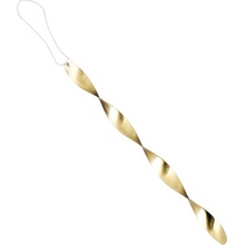 Strömshaga Kovová vánoční ozdoba Twisted Brass - large, měděná barva, zlatá barva, kov