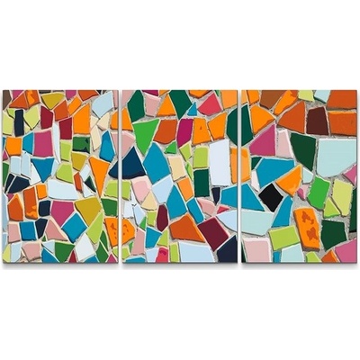 Painting Queens Painting Queens Barevné kamínky sada 3 ks 40 x 60 cm bez rámu PBNSET/03COLOREDSTONES/40 x 60_40 x 60_40 x 60/WO