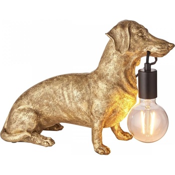Endon Lighting 101187 - Настолна лампа DACHSHUND 1xE27/10W/230V златист (EN0080)
