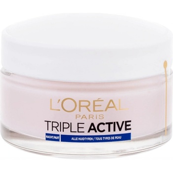 L'Oréal Triple Active nočný krém všechny typy pleti 50 ml