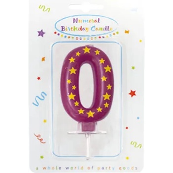 Image 1 of Procos Свещ за рожден ден 0 - със звездички