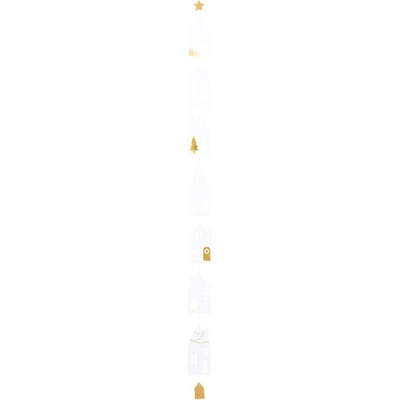 räder Papierová girlanda Christmas Houses 83,5 cm