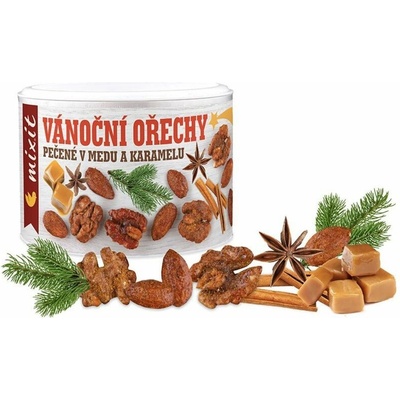 Mixit VÁNOČNÍ OŘÍŠKY 150 g PEČENÉ V MEDU A KARAMELU – Hledejceny.cz