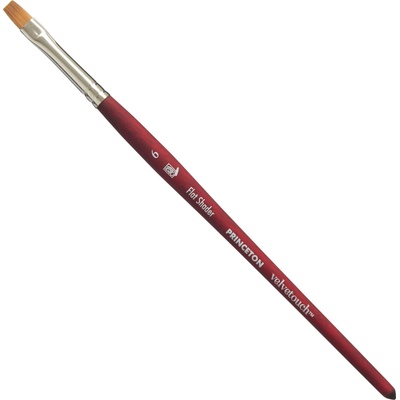 Princeton Artist Brush Velvetouch Multi-Technique Synthetic Flat Shader Плоска четка 6 1 бр (P3950FS6)