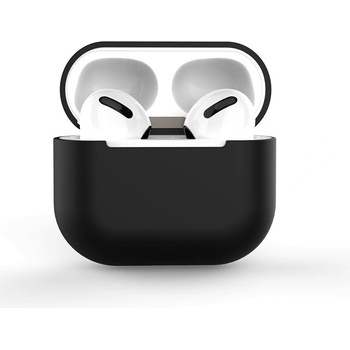 HQWear AirPods 2 / AirPods 1 мек силиконов калъф за слушалки, черен, (калъф C) (KXG0029825)