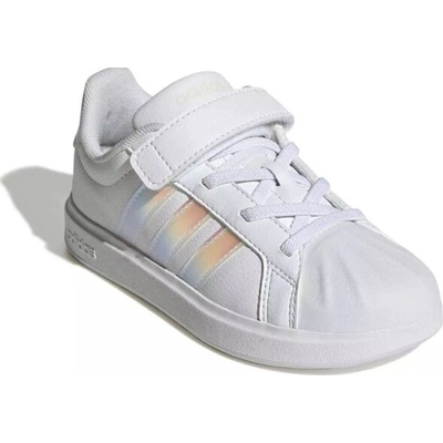 adidas dievčenská rekreačná obuv -Streettalk K cloud white/iridescent/core white
