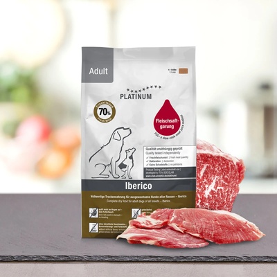 PLATINUM Adult Iberico + Greens - Премиум храна за кучета със 70% прясно иберийско свинско месо 1.5kg/5kg