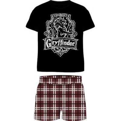 Harry Potter pánské pyžamo krátké černé