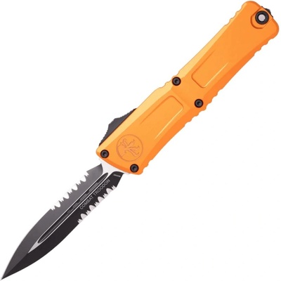Microtech COMBAT TROODON GEN III D/E BLACK PART SERRATE ORANGE 1142-2OR
