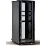  Сървърен шкаф 19" 15U 600x1000mm, Стоящ, Стъклена врата, RAL9004 - x-30287 (x-30287)