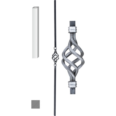 Tyč 60 x 900 mm z profilu 12 x 12 mm
