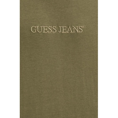 Памучна тениска Guess Jeans в зелено с изчистен дизайн M4YI44 K8FQ4 (M4YI44.K8FQ4)