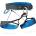 Simond Сбруя - седалка SIMOND Climbing Harness Edge Climbing harness - Black Blue (303-0750-0112)