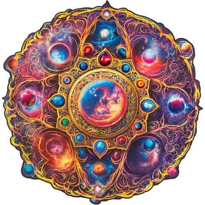 UNIDRAGON Dřevěné mandala space dreams KS 350 dílků