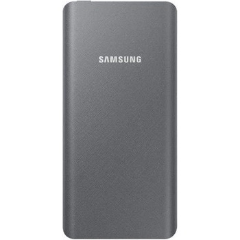 Samsung Universal Battery Pack EB-P3020CS 5000mAh - външна батерия с MicroUSB кабел и USB-C адаптер за мобилни устройства (тъмносив)