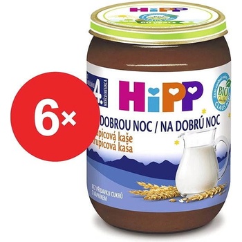 HiPP Bio Na dobrú noc krupicová 6 x 190 g