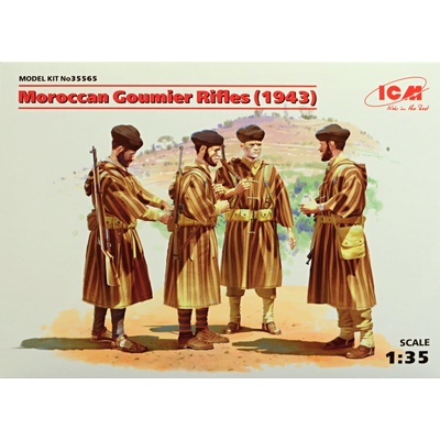 ICM Moroccan Goumier Rifles 1943 4 figúrky 1:35