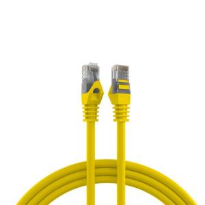 EFB Elektronik RJ45 пач корда категория 5e, неекранирана U-UTP, LSZH CCA, жълта, EFB (0.50 м) (K8110GE.0,5)