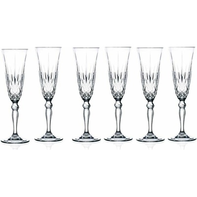 RCR RCR Cristalleria Italiana MELODIA SKLENICE NA ŠAMPAŇSKÉ 6 x 160 ml