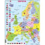 Larsen Образователен пъзел Larsen от 48 части - Карта на Европа (K2) - ozone