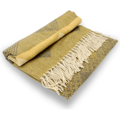 Krumlovanka šál Cashmere Sensation vzorovaný žlutý extra jemný P-72645-MT