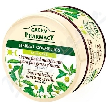 Green Pharmacy Face Care Green Tea zmatňujúci krém pre zmiešanú a mastnú pleť 0% Parabens 150 ml