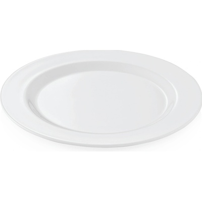W-A-S Kempingový tanier SUMMER melamín plochý 25 cm biely