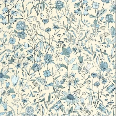 Caselio Vliesová tapeta Art of Botany Květinová krémová 0,53 x 10,05 m