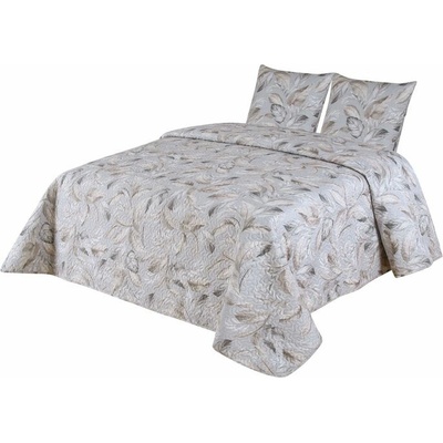 Sconto Prikrývka s obliečkami LASCIA hnedá 2x45x45 a 220x240