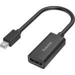 Hama Адаптер HAMA, MiniDisplayPort мъжко - DisplayPort женско, Ultra-HD 4K, Essential, Черен (HAMA-200331) - cybertrade