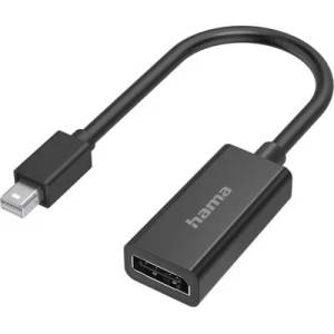 Hama Адаптер HAMA, MiniDisplayPort мъжко - DisplayPort женско, Ultra-HD 4K, Essential, Черен (HAMA-200331) - cybertrade