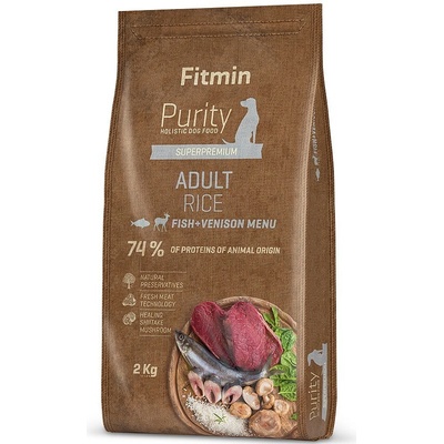 Fitmin Purity Rice Adult Fish & Venison 2 x 12 kg