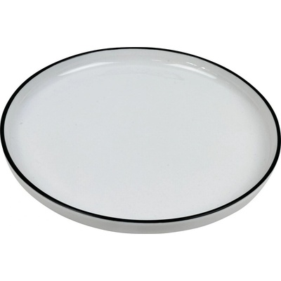 SVING Mělký talíř FUTURE Black rim 20 cm