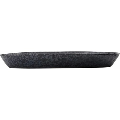 House Doctor Servírovací talíř Pion Serving Dish Black/Brown 38x19 cm