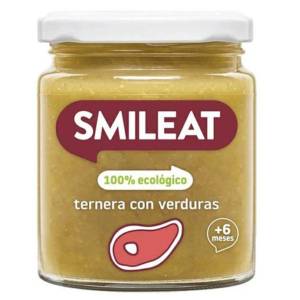 Smileat Телешка гарнитура Smileat със зеленчуци с екстра върджин зехтин, 6M+, БИО, 230 гр