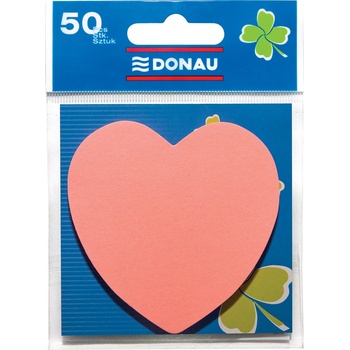 Image 1 of DONAU Куб Donau самозалепващи листчета 50л, сърце (31241-А-СЪРЦЕ)