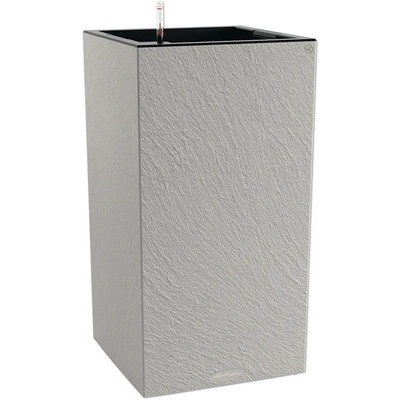 Lechuza Canto Slatestone plastový kvetinový stĺp 40 x 40 x 75,8 cm bridlicovo sivý