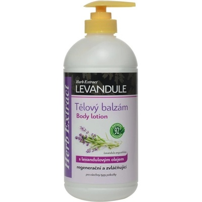 Herb Extract telový balzam Levandula regeneračný a zvláčňujúci 500 ml