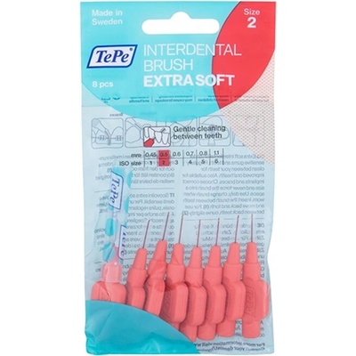 TePe Extra Soft Interdental Brush комплект 8 бр. четки за междузъбното пространство унисекс 0.8 мм