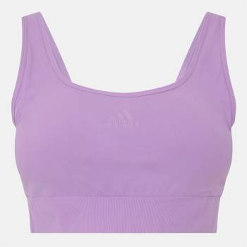 Image 1 of adidas Sport Active Seamless Micro Stretch Scoop Lounge Bra - Bliss Lilac