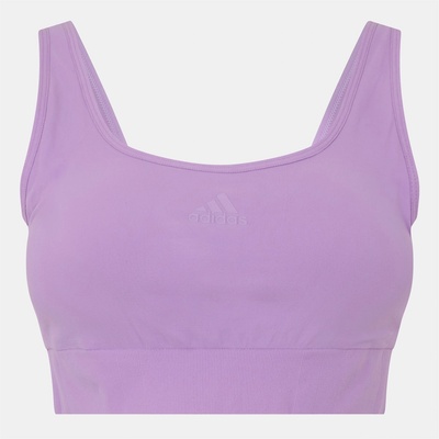 adidas Sport Active Seamless Micro Stretch Scoop Lounge Bra - Bliss Lilac