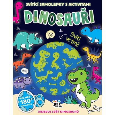 Jiri Models Svítící samolepky s aktivitami Dinosauři