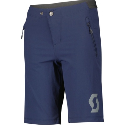 Scott krátke bez trakov Trail 10 LS/FIT W/PAD JR modrá