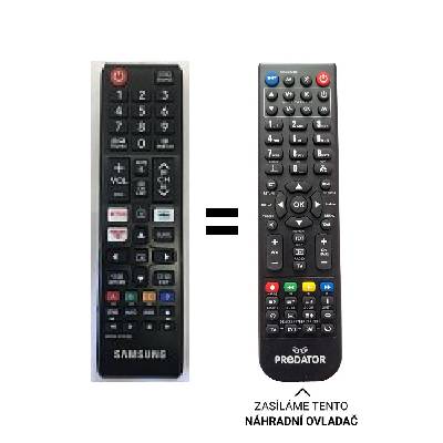 Predátor Samsung UE32T5372 náhradní dálkový ovladač jiného vzhledu.