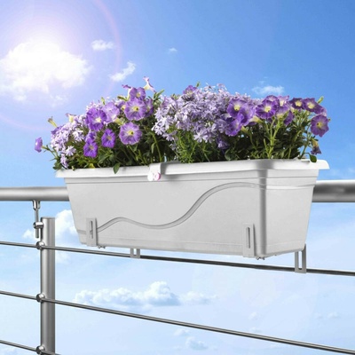 Plastkon samozavlažovací truhlík Extra Line Smart Bílá 79.5x21x17 cm